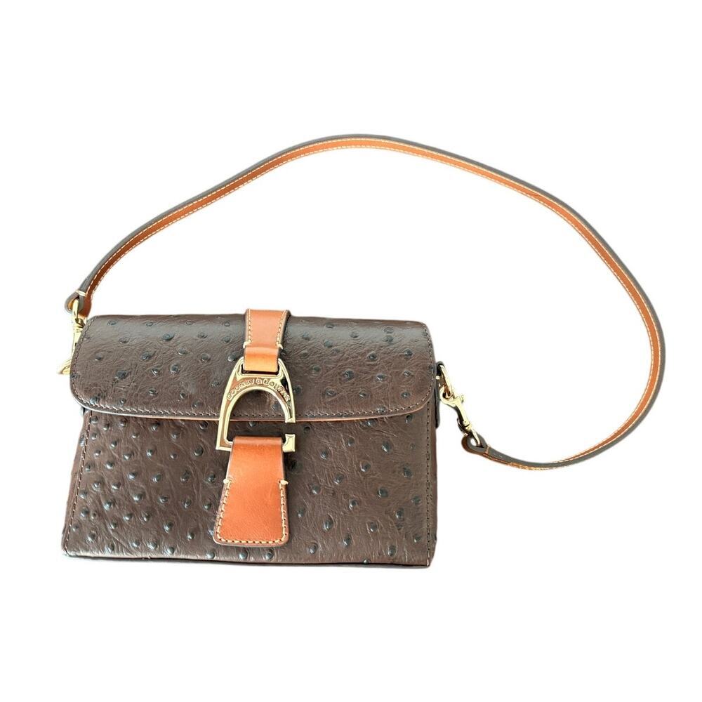 Dooney & Bourke Ostrich Embossed Leather Handbag